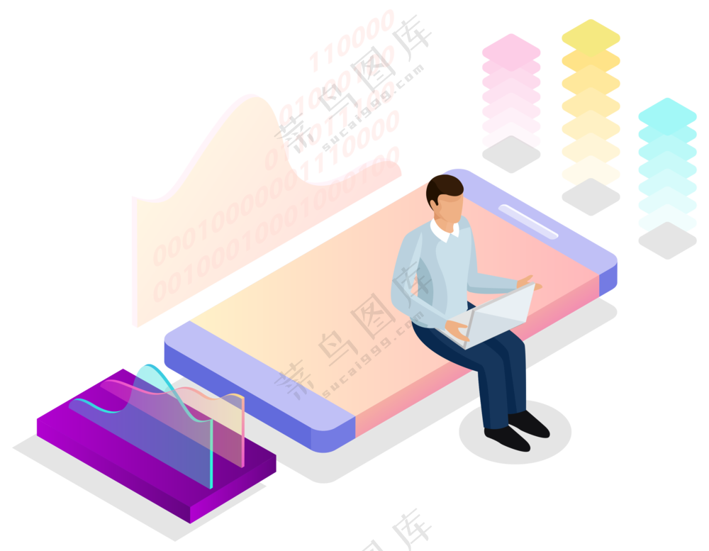 互联网数据分析信息图标素材 (1)