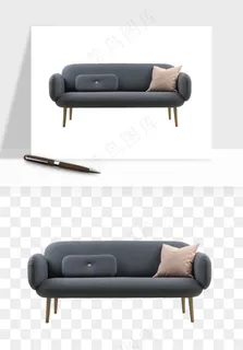 现代沙发家具png免抠