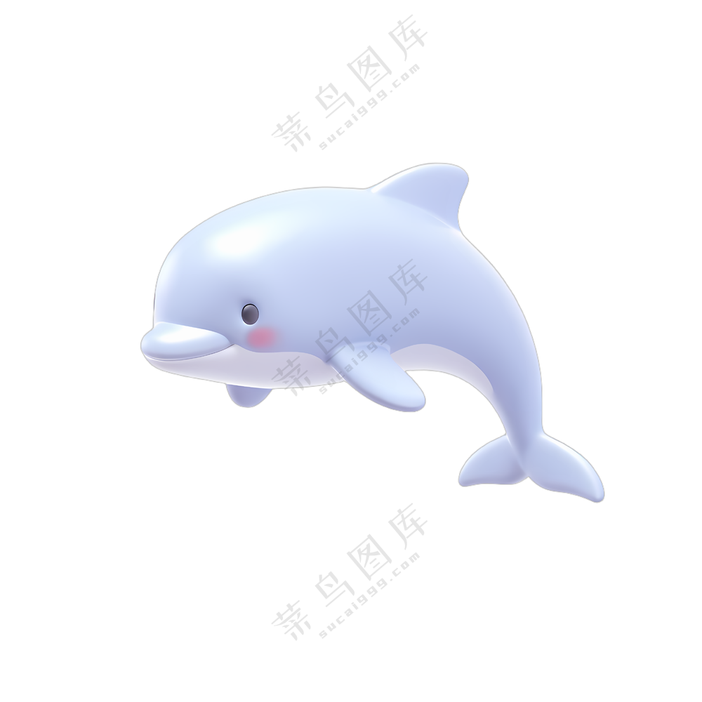 一只可爱的海豚玩偶