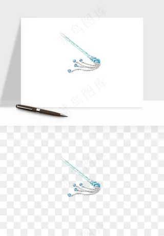 古风发簪头饰配饰png免抠