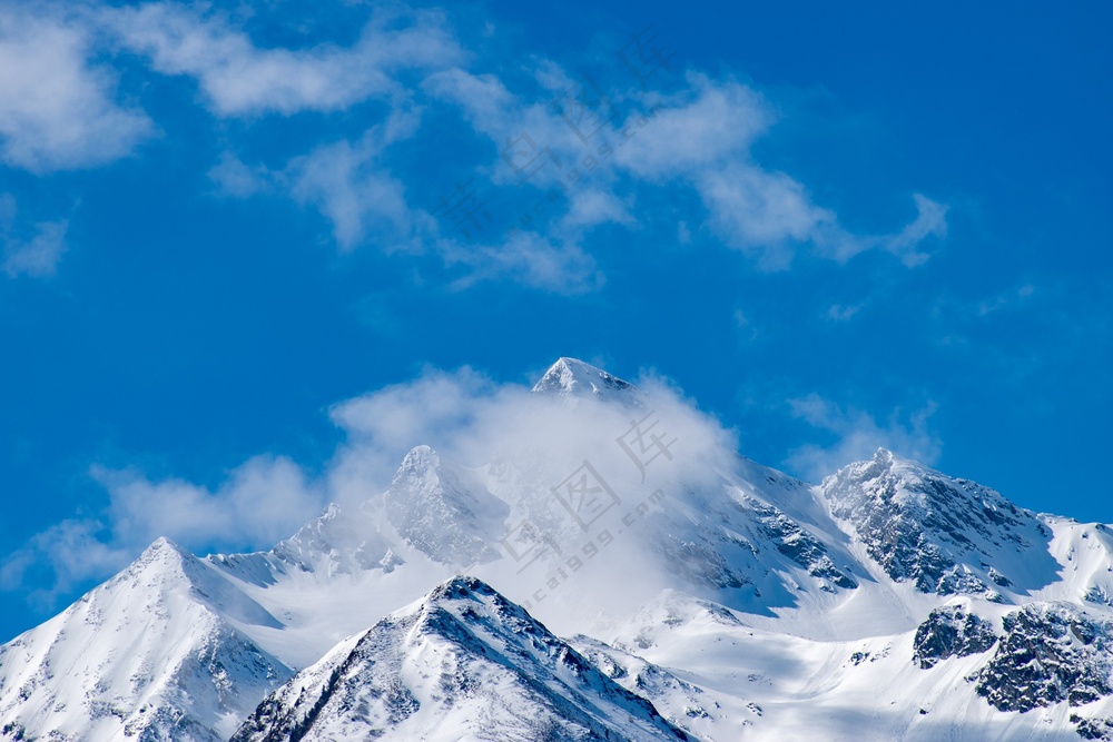 雪域高山风景图片