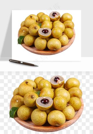 龙眼桂圆水果png免抠