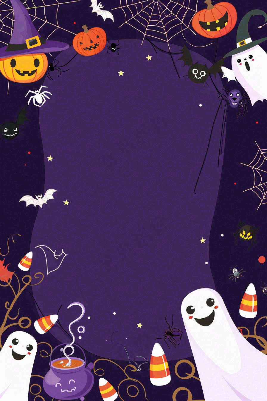 万圣节南瓜灯捣蛋恐怖背景