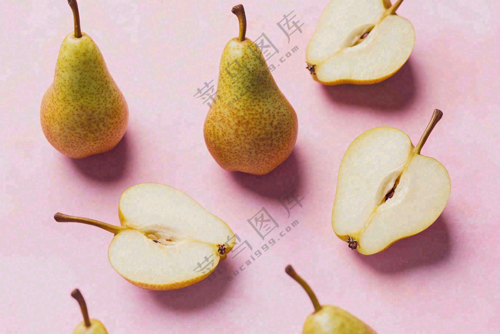 新鲜水果梨子摄影图