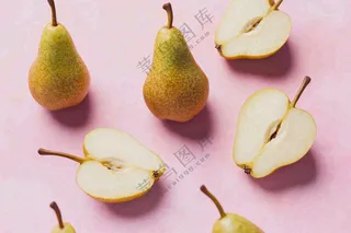 新鲜水果梨子摄影图