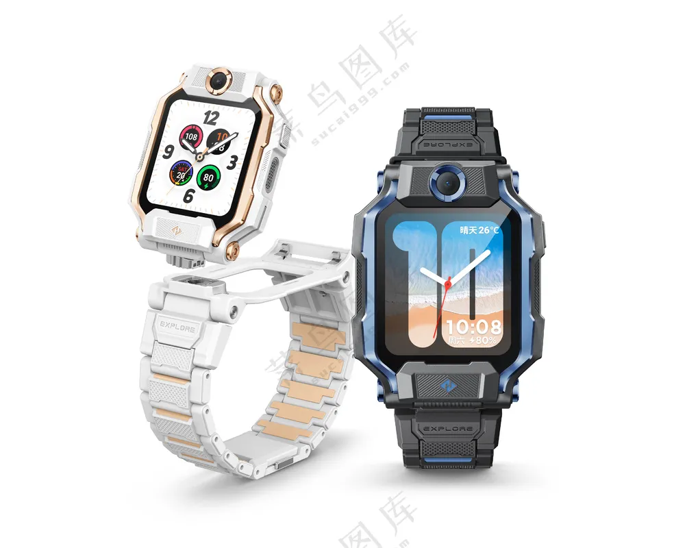 小天才儿童电话手表远程定位Z9少年版产品渲图