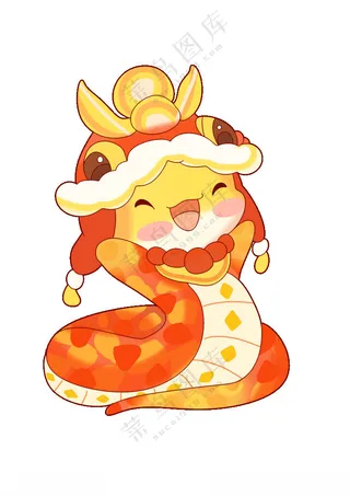 蛇年吉祥物蛇年庆祝广告设计