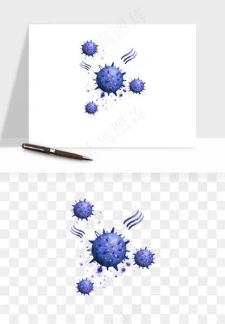 病毒细菌癌细胞png免抠