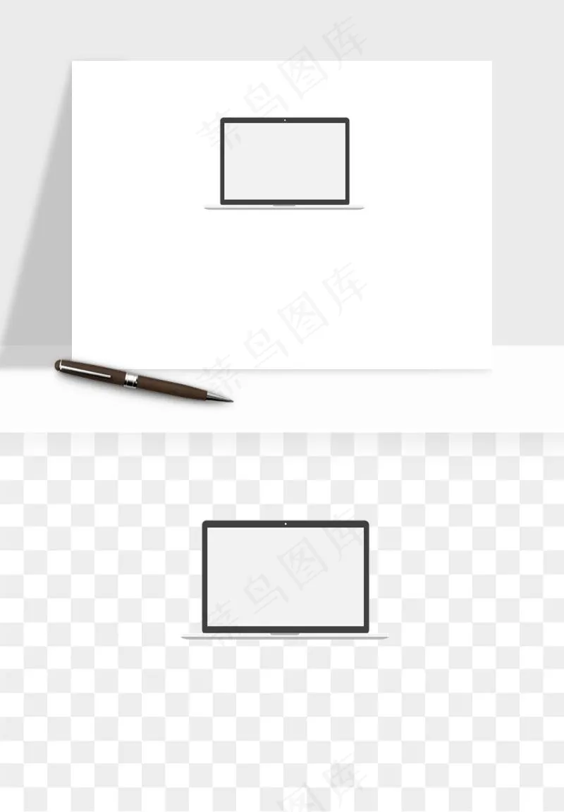 电脑笔记本平板png免抠