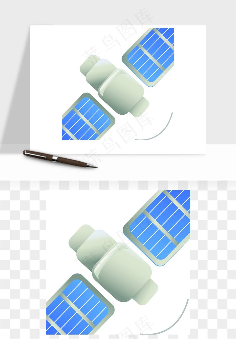 手绘卫星导航矢量png免抠图