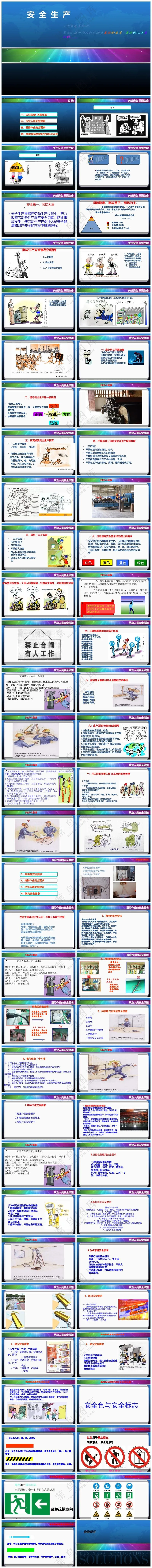 蓝色职场风企业安全生产培训课件
