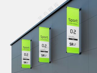 户外广告道旗刀旗样机14