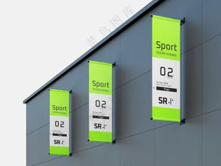 户外广告道旗刀旗样机14