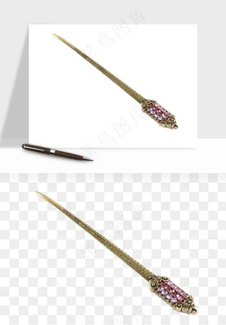 古风发簪头饰配饰png免抠