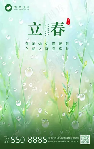 立春手机海报