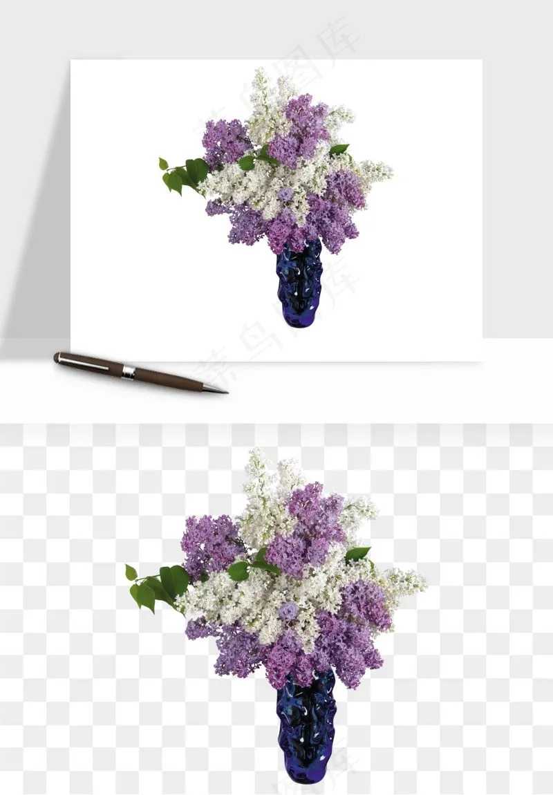 花瓶摆件花艺png免抠图