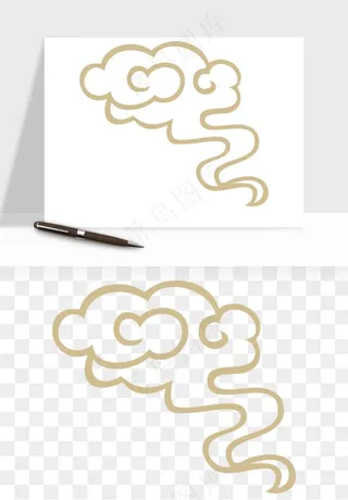 国潮祥云矢量png免抠