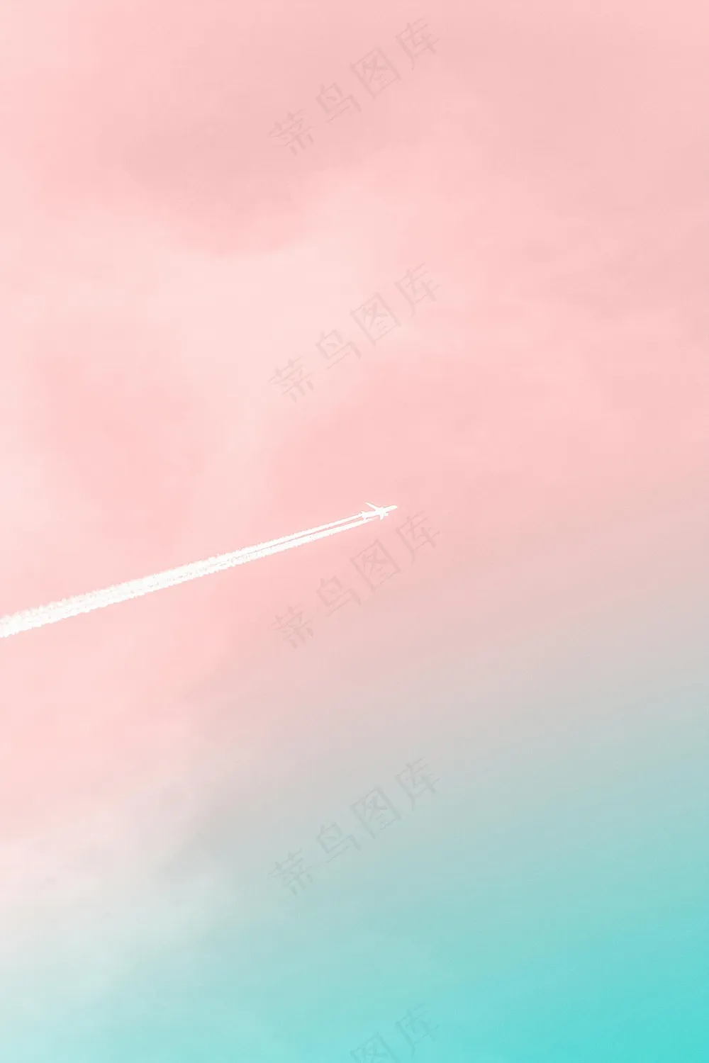 免费 飞机与烟径的照片 素材图片