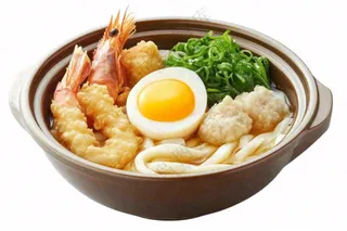 海鲜乌冬面食物免抠