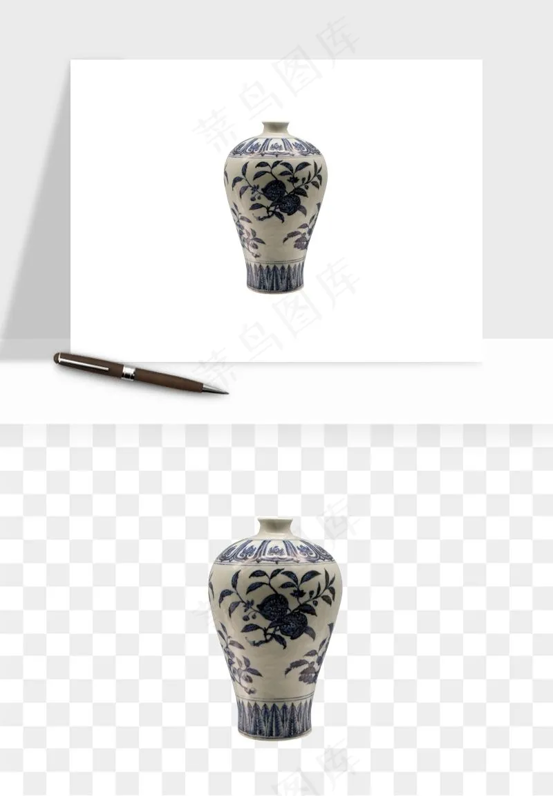青花瓷陶瓷png免抠