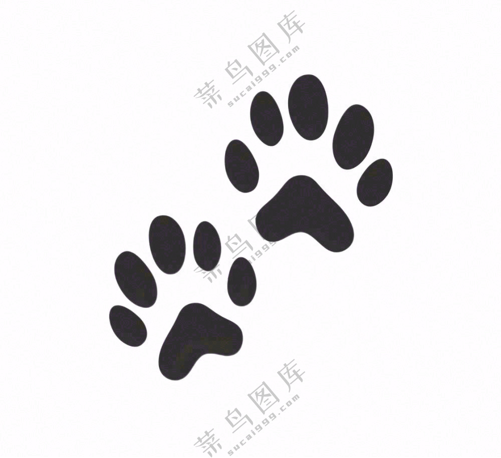 宠物脚印猫狗免抠