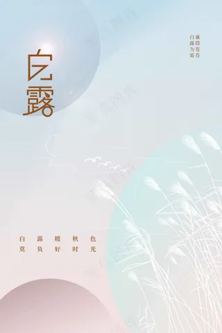 白露节气传统活动海报