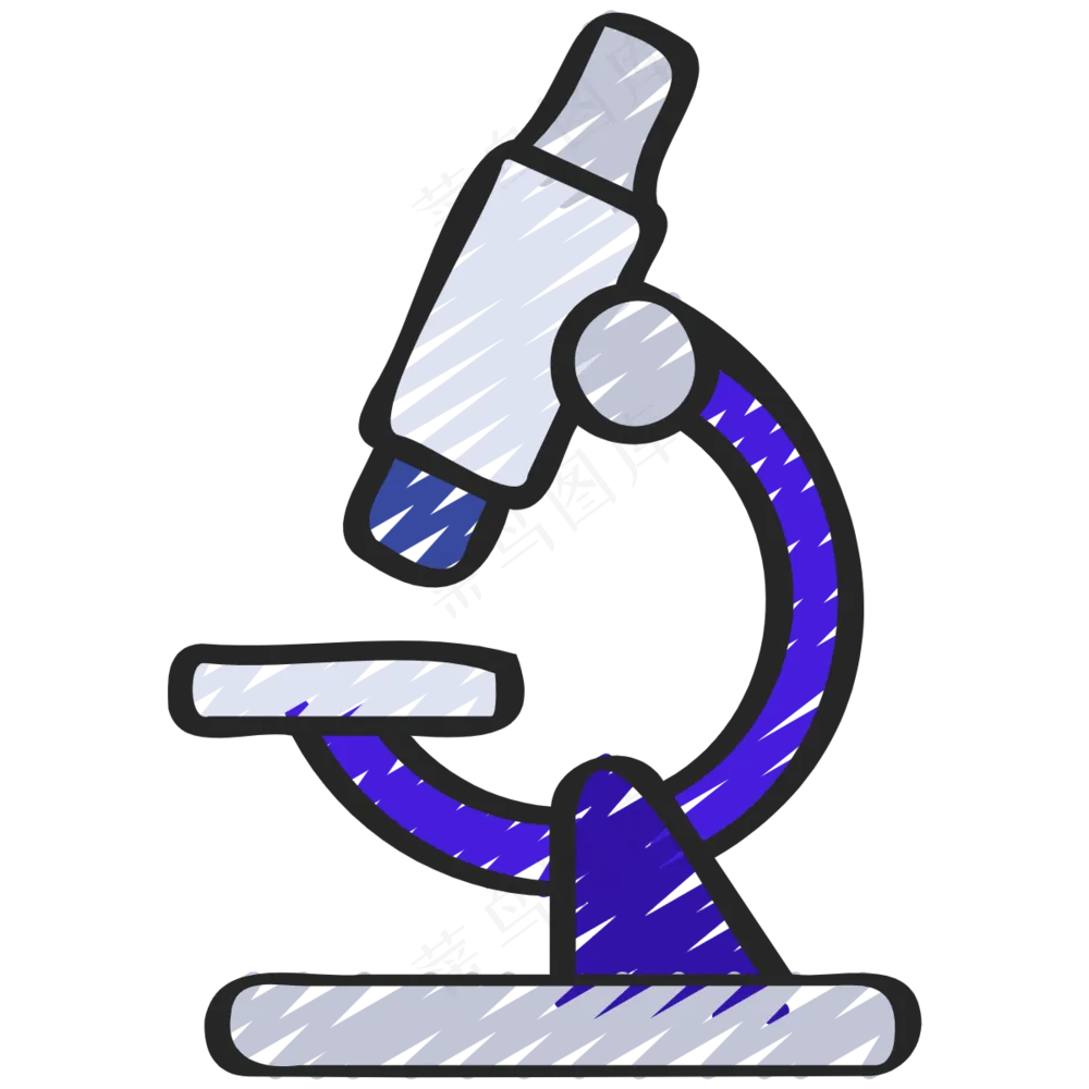 显微镜 铅笔手绘图标icon