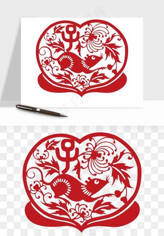 十二生肖剪纸中式纹样图案png免抠