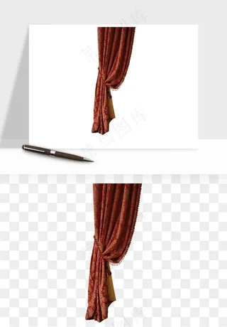 窗帘幕布帷幕png免抠