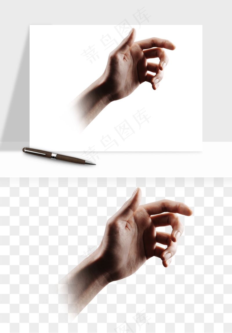 手势手部动作手指png免抠