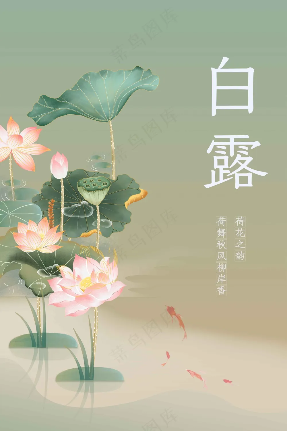 白露节气传统活动海报