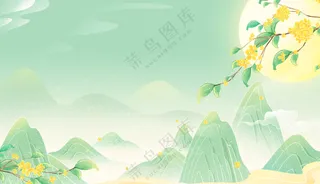 中式国风国潮背景