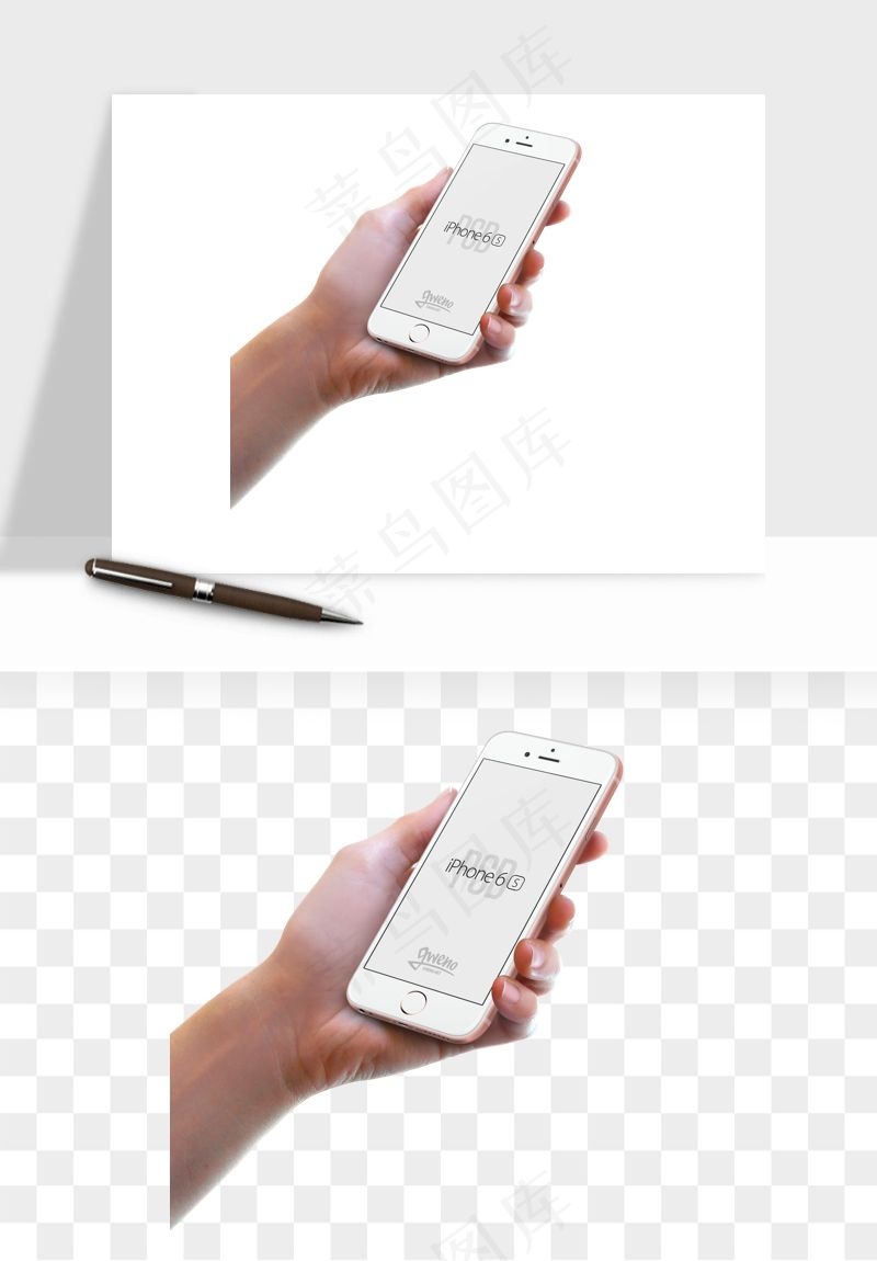 手拿手机素材png免抠