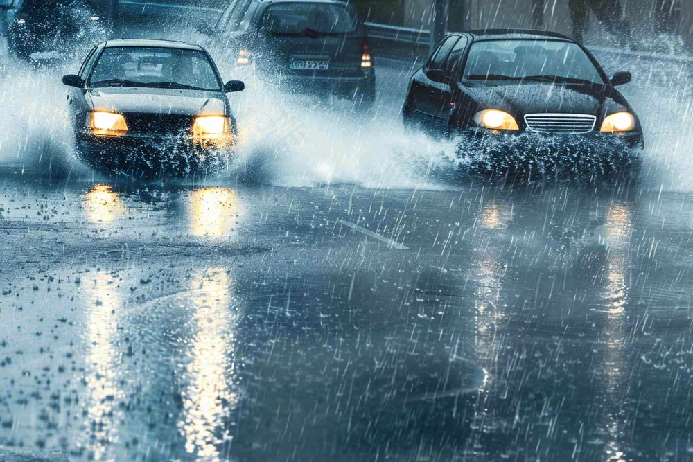 暴雨天气预警摄影图