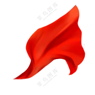 飘着一块红色的布PNG免抠图片素材