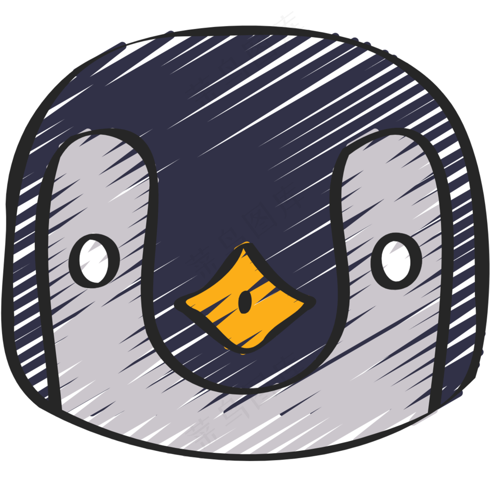 可企鹅 铅笔手绘图标 icon