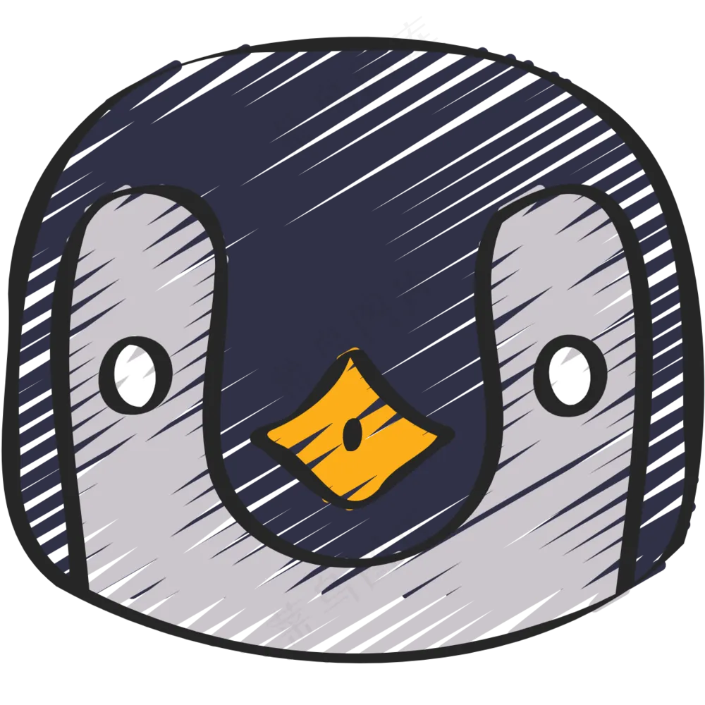可企鹅 铅笔手绘图标 icon