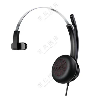 黑色科技小众头戴式耳机样机