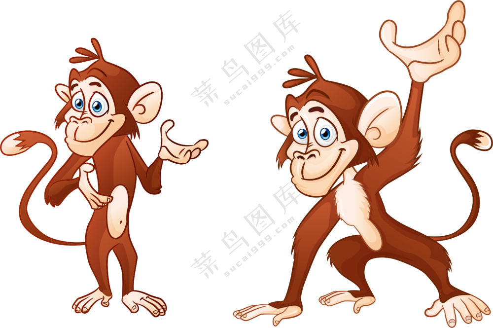 卡通猴子免抠图
