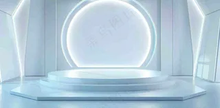 数码科技线光几何背景