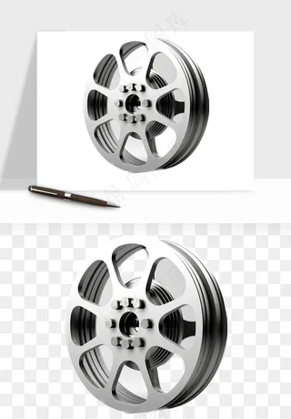 电影黑胶胶片png免抠