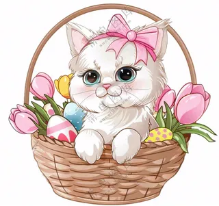 漂亮猫咪萌宠宠物卡通可爱动物免抠