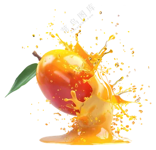 飞溅的芒果汁