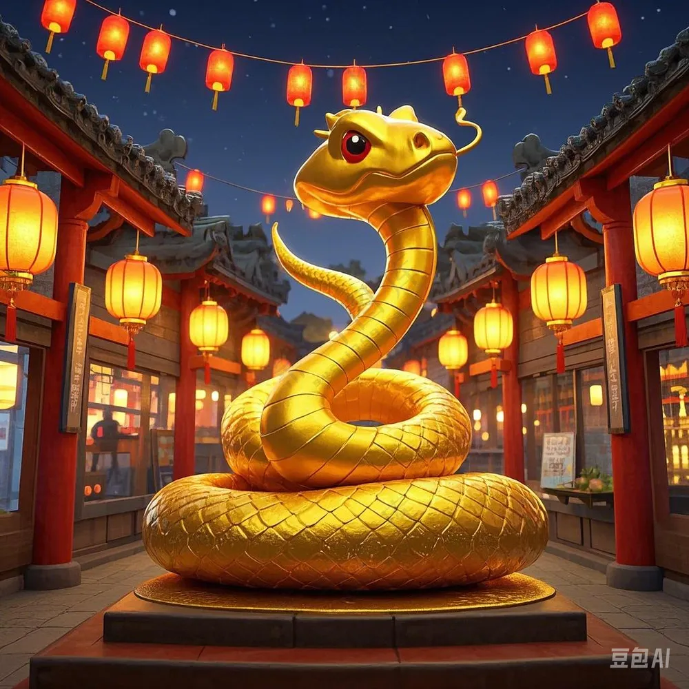 中国十二生肖 金蛇
