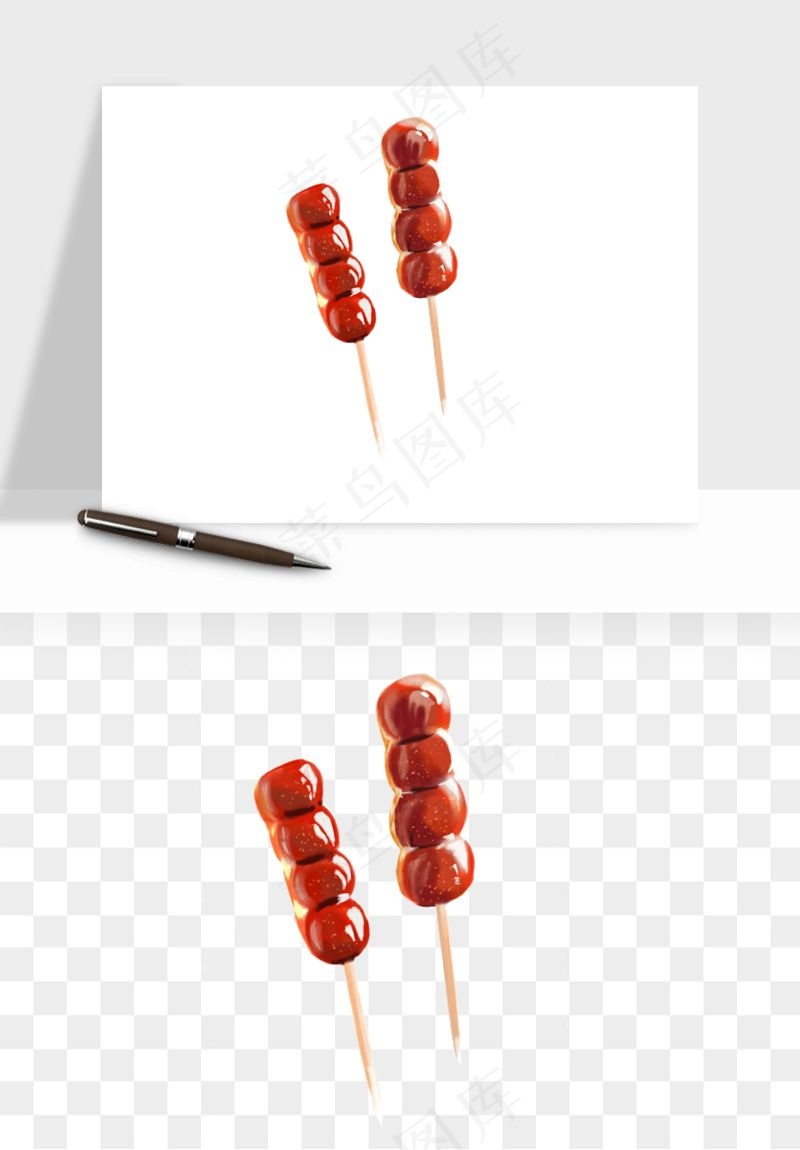 冰糖葫芦png免抠