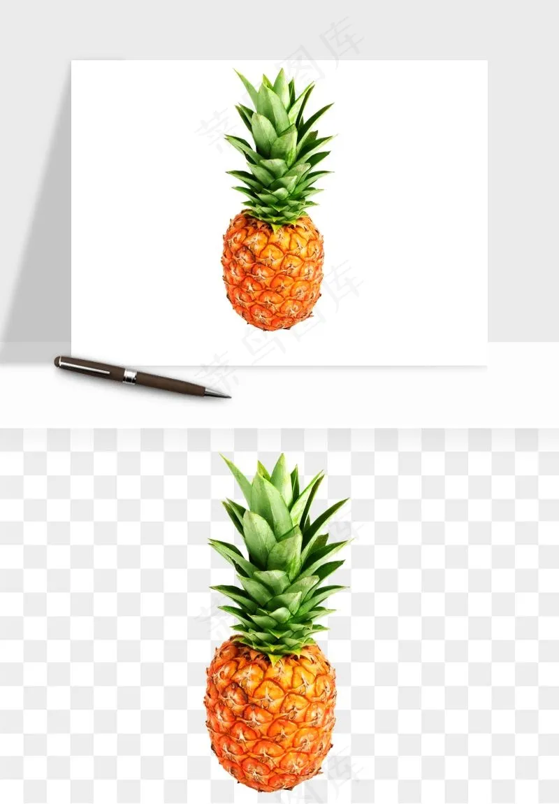 菠萝水果png免抠