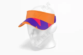 新潮遮阳帽样机空顶网球运动帽子鸭舌帽样机-3