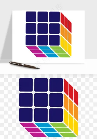 游戏魔方玩具png免抠