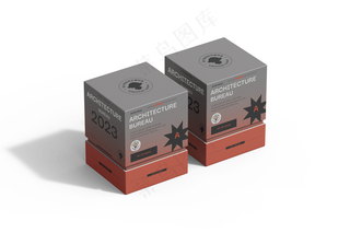 方形天地盖香水精品礼盒包装纸盒logo贴图样机-10