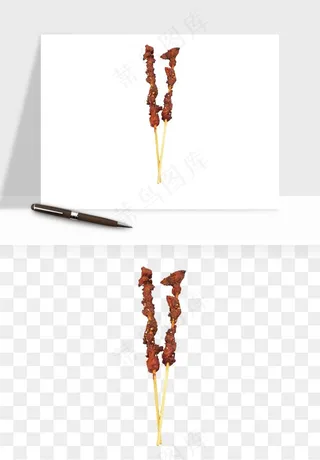 实物烧烤烤肉美食png免抠